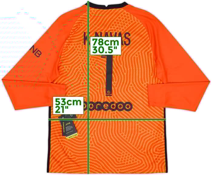 2020-21 Paris Saint-Germain GK Shirt K. Navas #1 (L)