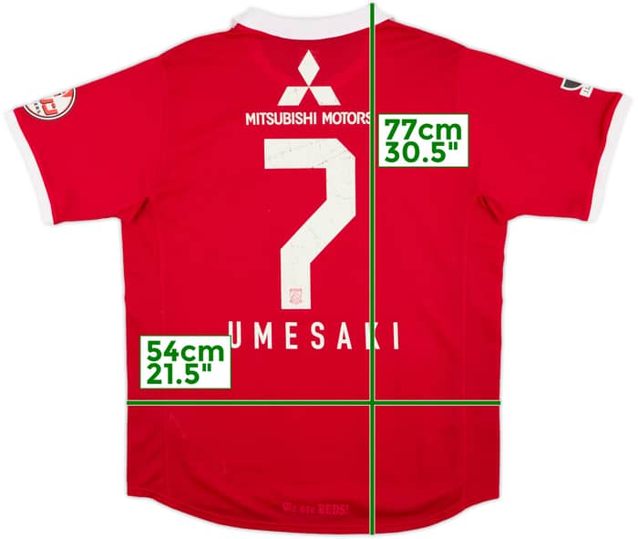 2010 Urawa Red Diamonds Home Shirt Umesaki #7 - 5/10 - (L)