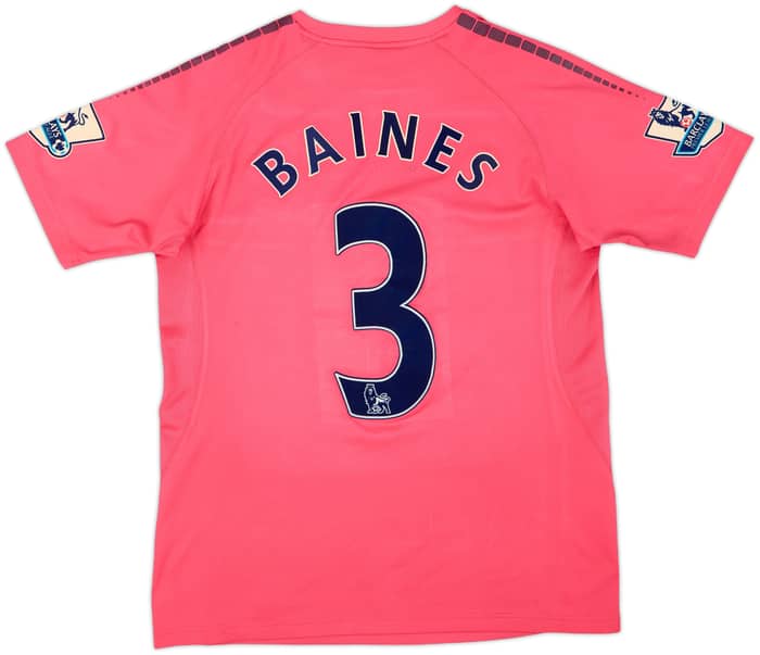 2010-11 Everton Away Shirt Baines #3 - 6/10 - (M)