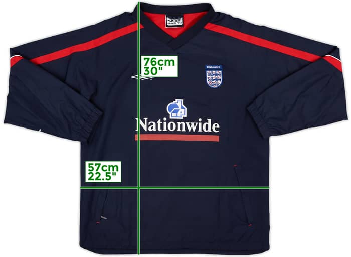 2000-02 England Umbro Drill Top - 7/10 - (S)