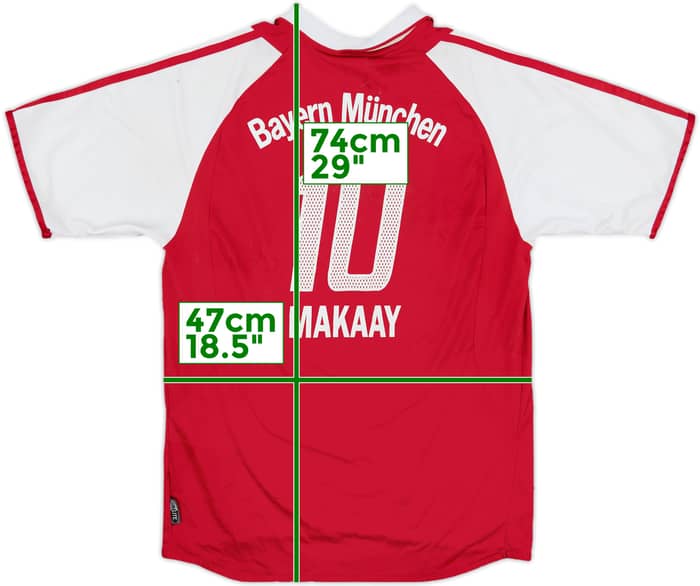 2003-04 Bayern Munich Home Shirt Makaay #10 - 5/10 - (XL.Boys)