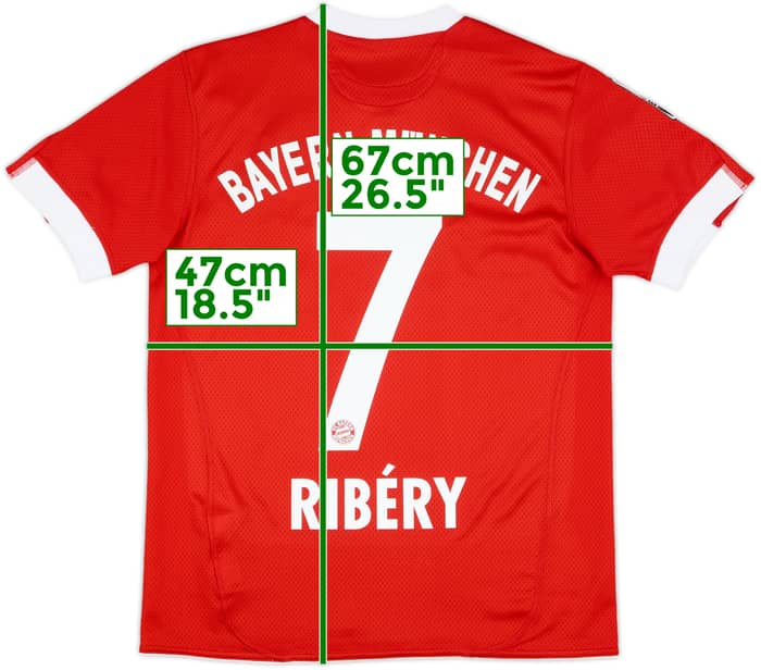 2009-10 Bayern Munich Home Shirt Ribery #7 - 10/10 - (L.Boys)