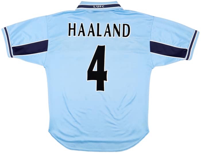 1999-00 Leeds United Away Shirt Haaland #4 - 8/10 - (L)