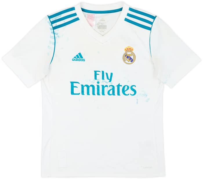 2017-18 Real Madrid Home Shirt - 4/10 - (M.Boys)