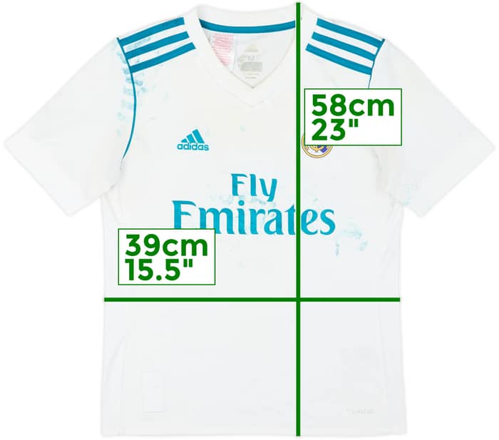 2017-18 Real Madrid Home Shirt - 4/10 - (M.Boys)