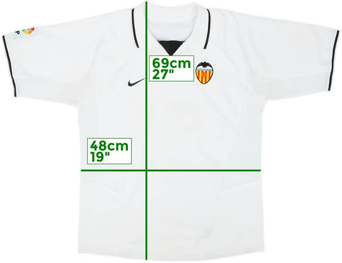 2002-03 Valencia Home Shirt - 4/10 - (XL.Boys)