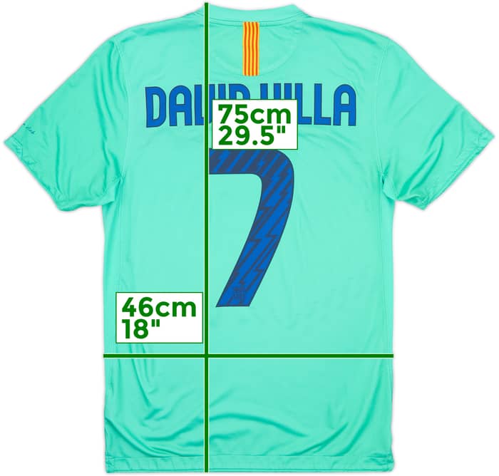2010-11 Barcelona Away Shirt David Villa #7 - 9/10 - (S)