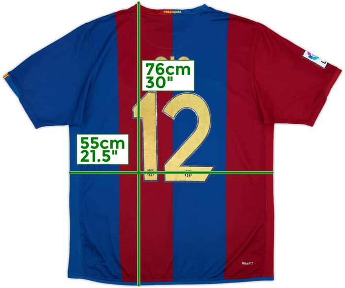 2006-07 Barcelona Home Shirt Gio #12 - 6/10 - (L)