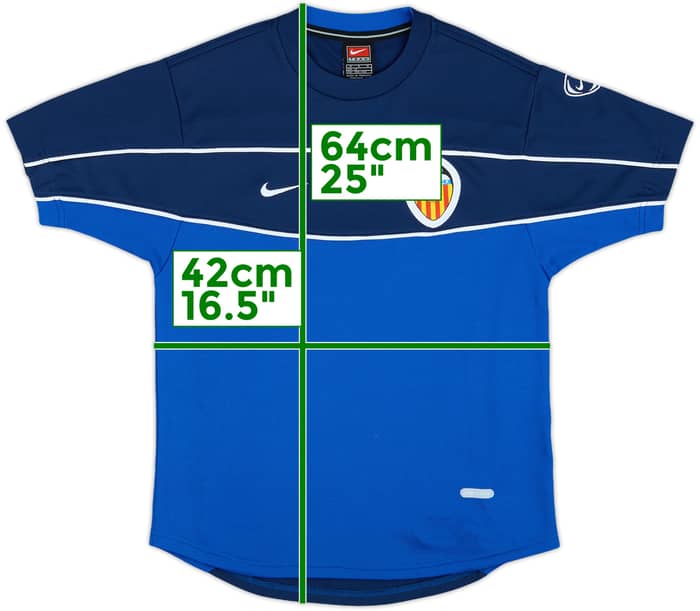 2001-02 Valencia Nike Training Shirt - 9/10 - (M.Boys)