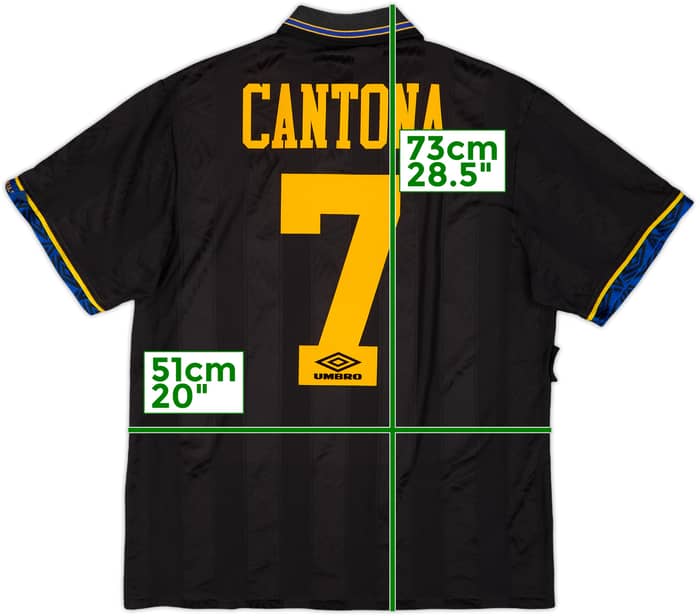 1993-95 Manchester United Away Shirt Cantona #7 - 6/10 - (L)