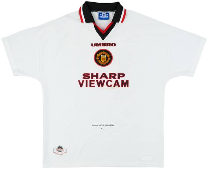 1996-97 Manchester United Away Shirt Beckham #10 - 8/10 - (XL)