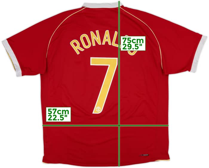 2006-07 Manchester United Local Camiseta Ronaldo #7 - 6/10 - (L)