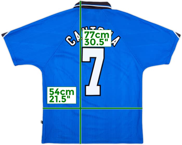 1996-98 Manchester United Third Shirt Cantona #7 - 8/10 - (L)
