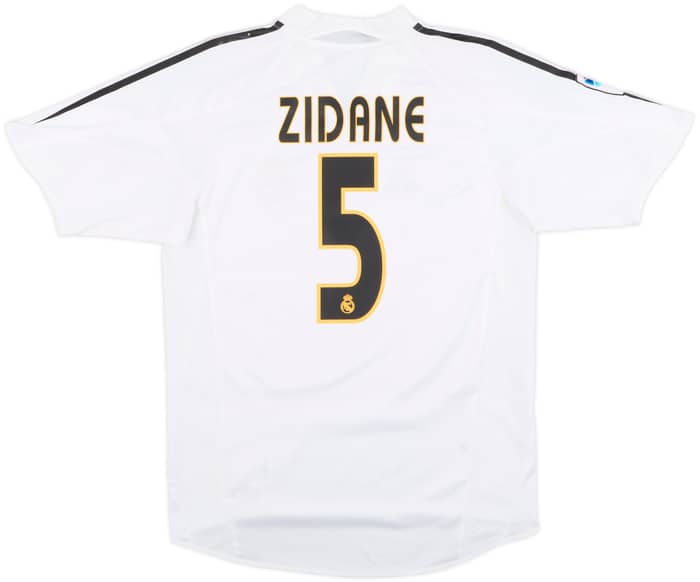 2004-05 Real Madrid Home Shirt Zidane #5 - 8/10 - (S)