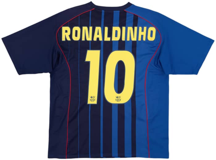 2004-05 Barcelona Basic Away Shirt Ronaldinho #10 - 7/10 - (L)