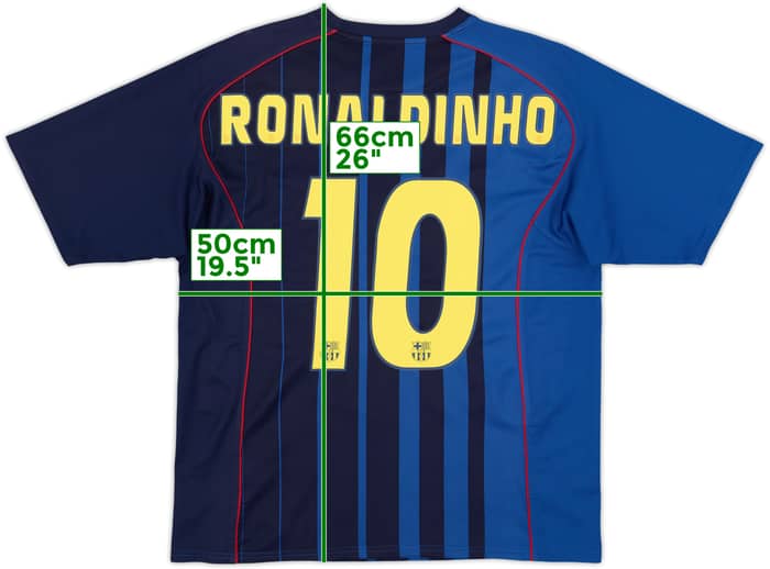 2004-05 Barcelona Basic Away Shirt Ronaldinho #10 - 7/10 - (L)