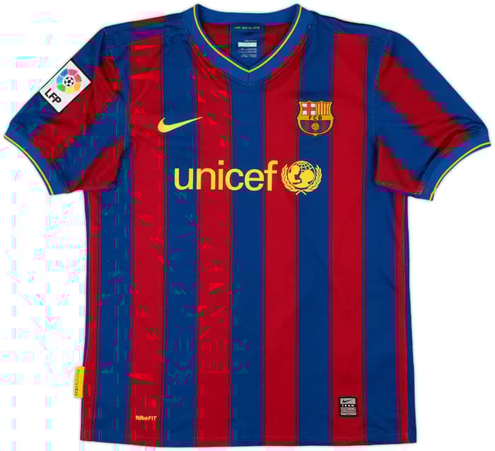 2009-10 Barcelona Home Shirt Ibrahimovic #9 - 6/10 - (XL.Boys)