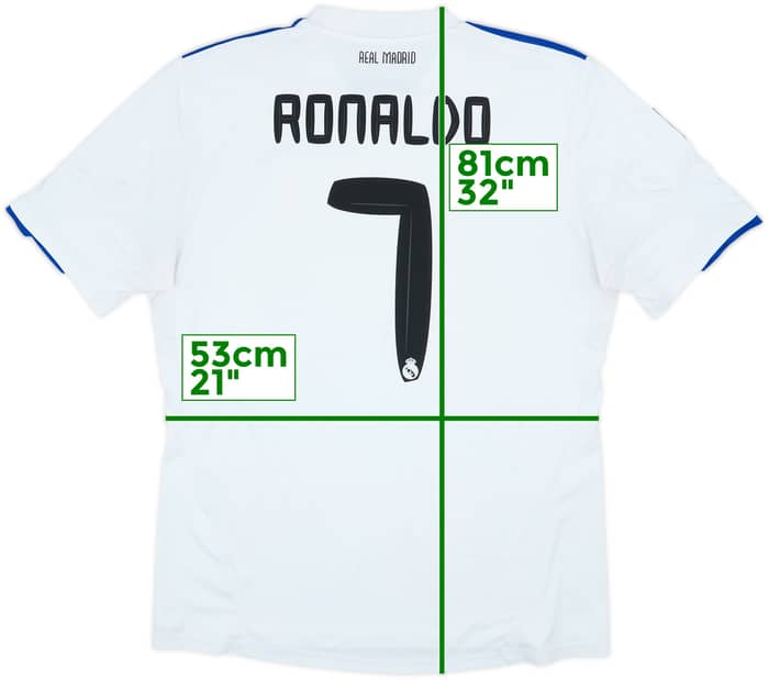 2010-11 Real Madrid Camiseta Local Ronaldo #7 - 5/10 - (L)