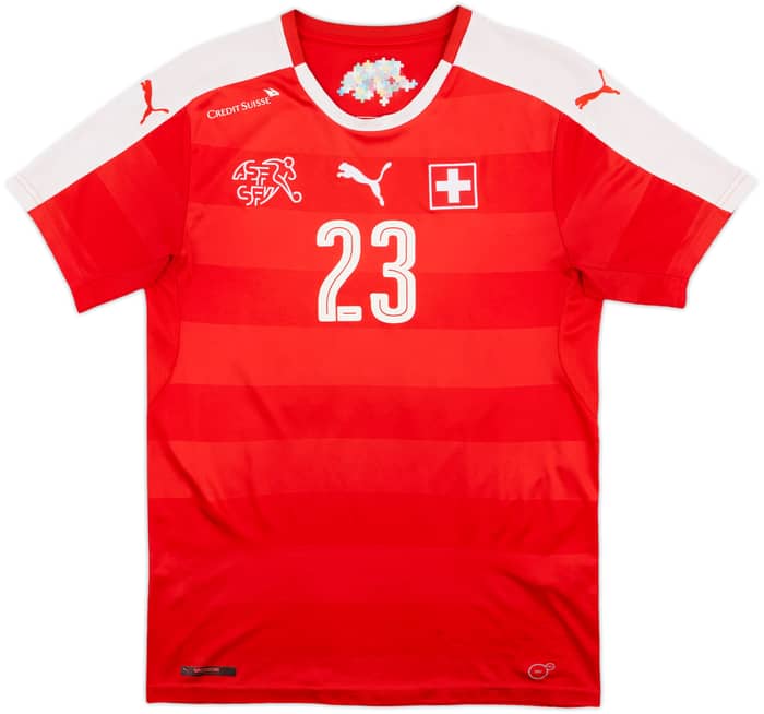 2016-17 Switzerland Home Shirt Shaqiri #23 - 5/10 - (S)