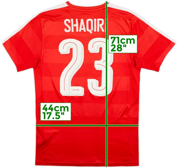 2016-17 Switzerland Home Shirt Shaqiri #23 - 5/10 - (S)