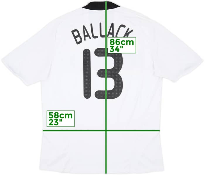 2008-09 Germany Home Shirt Ballack #13 - 7/10 - (XL)