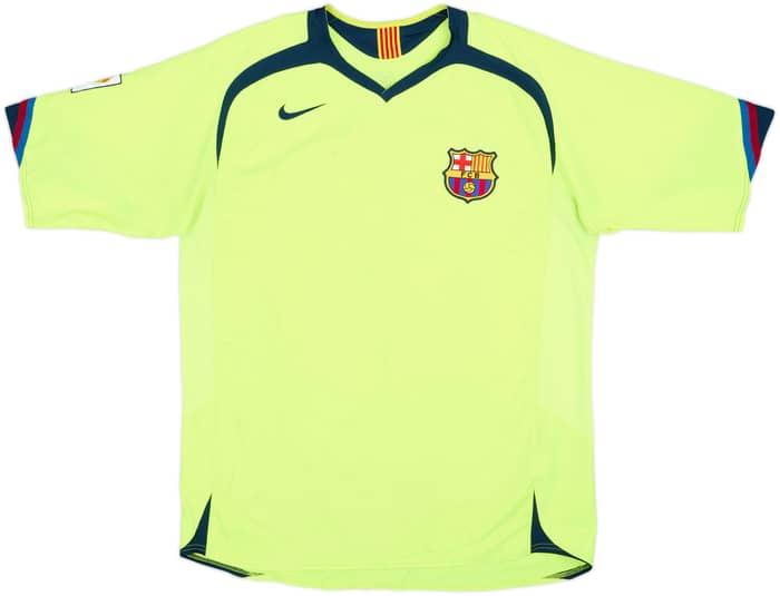 2005-06 Barcelona Away Shirt Ronaldinho #10 - 5/10 - (L)