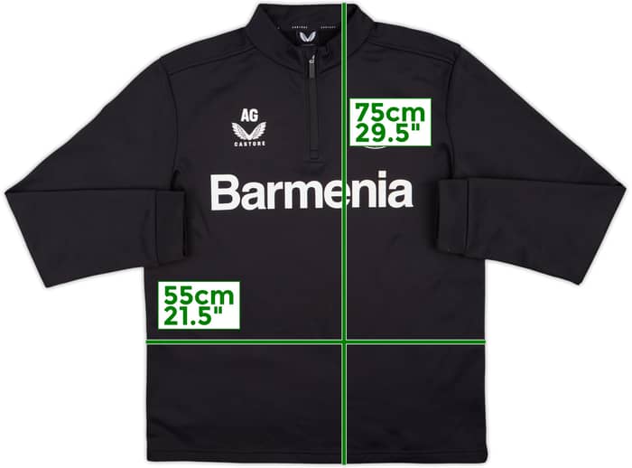 2022-23 Bayer Leverkusen Staff Issue Castore 1/4 Drill Top AG - 9/10 - (M)