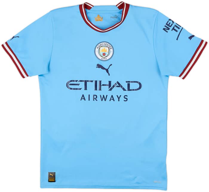 2022-23 Manchester City Home Shirt Haaland #9 - 8/10 - (S)