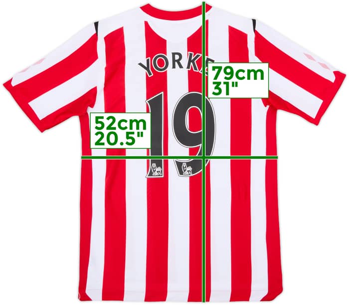 2008-09 Sunderland Home Shirt Yorke #19 - 9/10 - (L)