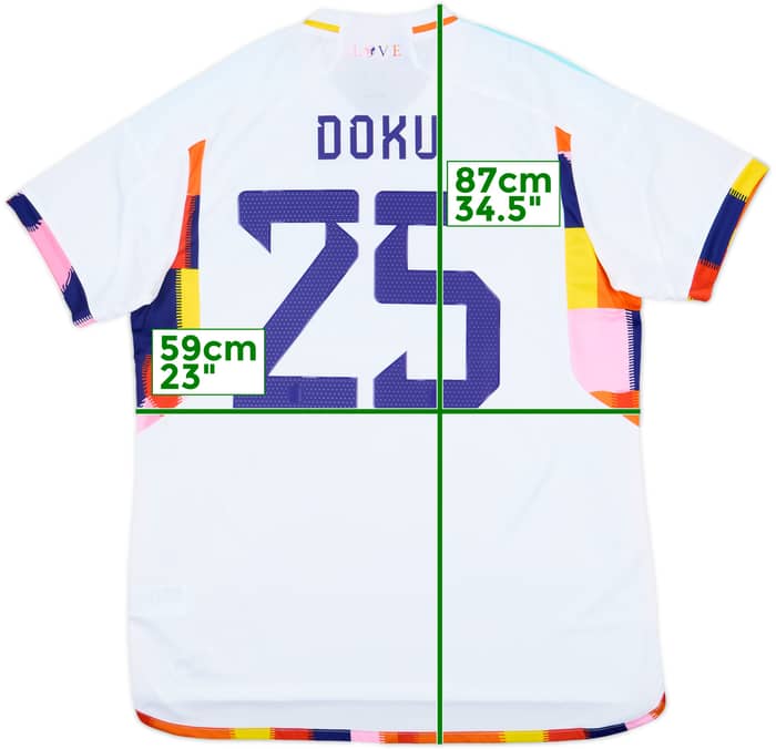 2022-23 Belgium Away Shirt Doku #25 (XL)