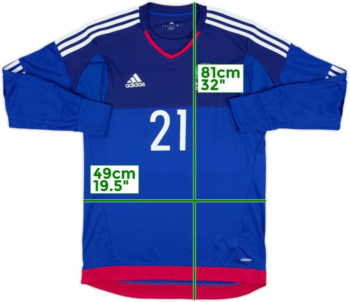 2014-15 Wales Player Issue GK Shirt #21 - 8/10 - (M)