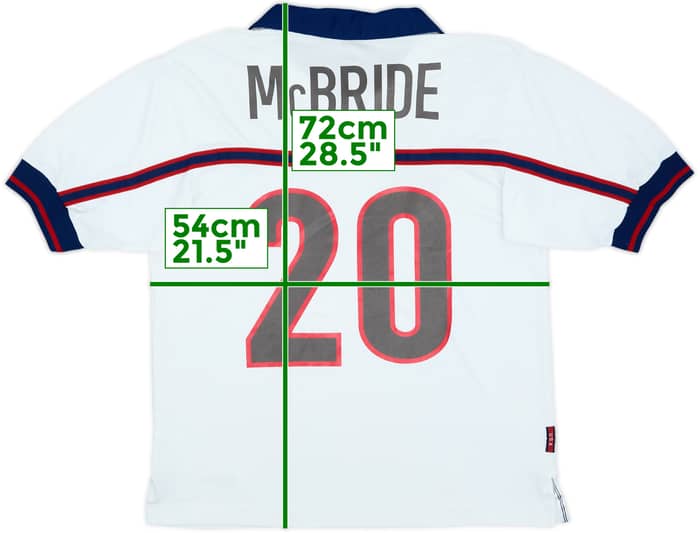 1998-99 USA Home Shirt McBride #20 - 8/10 - (M)
