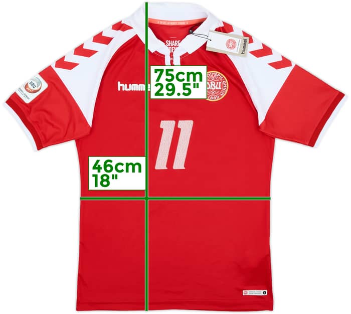 2017 Denmark '1992 Tribute' Anniversary Home Shirt #11 (M)