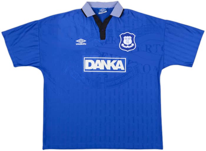 1995-97 Everton Home Shirt Ferguson #9 - 8/10 - (XXL)