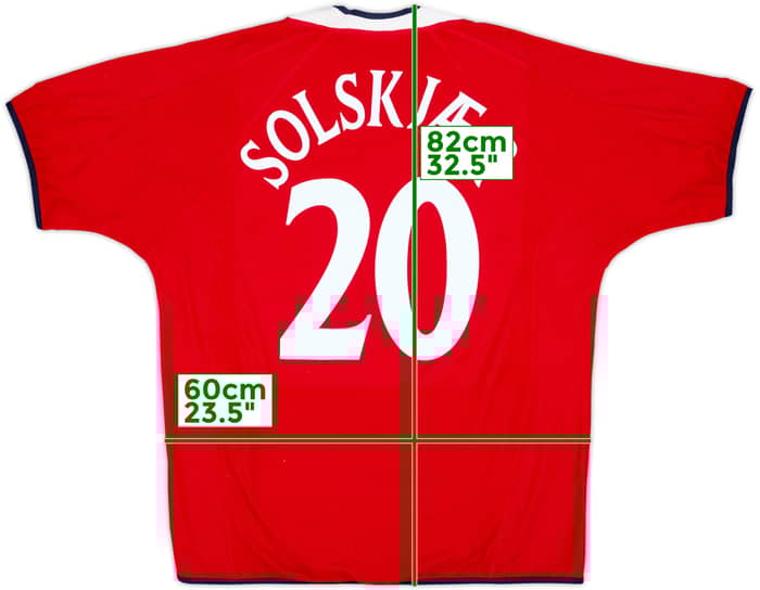 2000-02 Norway Home Shirt Solskjaer #20 - 8/10 - (XL)