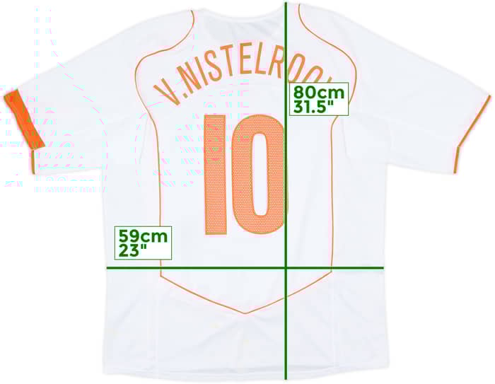 2004-06 Netherlands Away Shirt V.Nistelrooy #10 - 7/10 - (XL)
