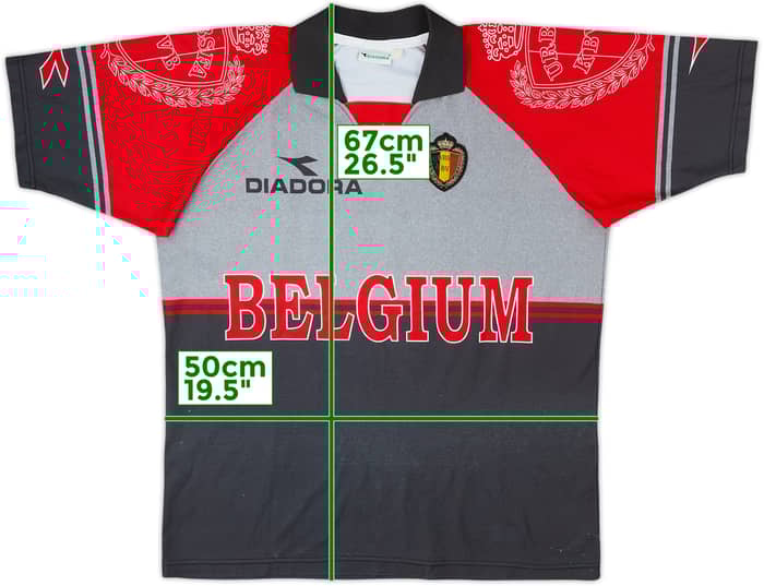 1992-94 Belgium Diadora Training Shirt - 8/10 - (L)