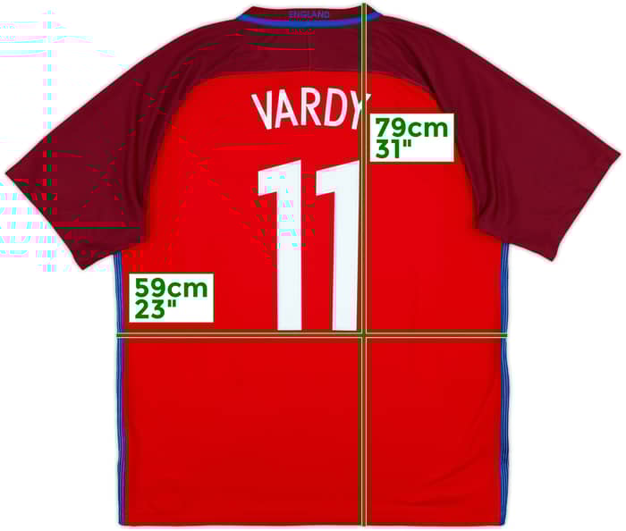 2016-17 England Away Shirt Vardy #11 - 10/10 - (XL)