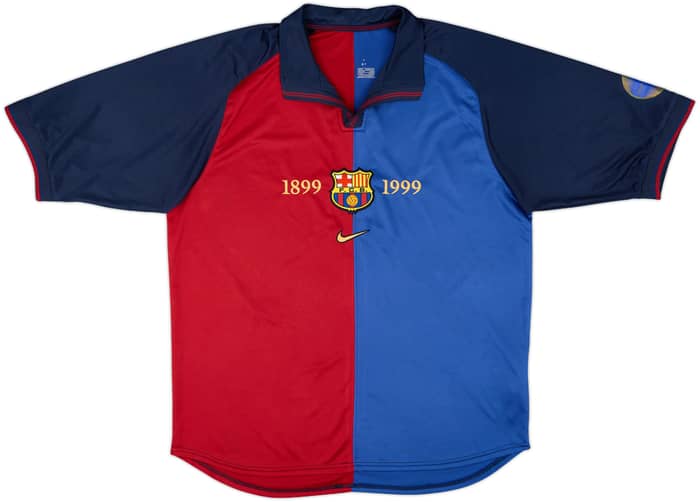2004-05 Barcelona Nike Retro 1999-00 Shirt Guardiola #4 - 8/10 - (L)