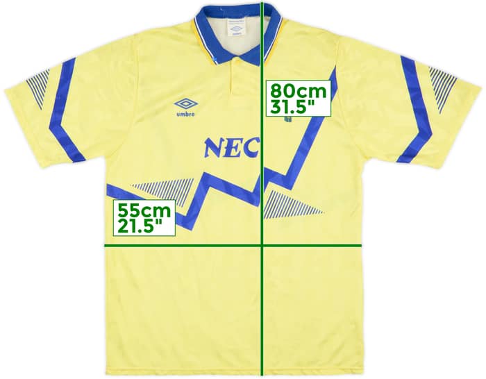1990-92 Everton Away Shirt - 9/10 - (L)
