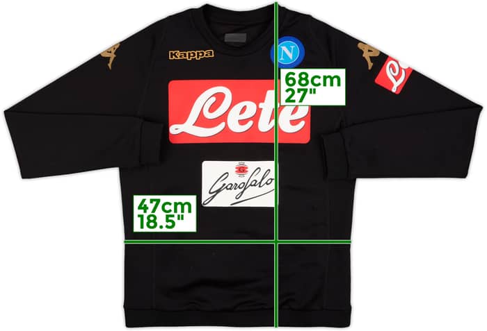 2016-17 Napoli Kappa Sweat Top - 7/10 - (M)