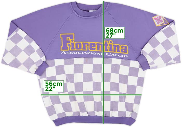 1990-91 Fiorentina Le Felpe Dei Grandi Club Sweat Top - 4/10 - (XL)