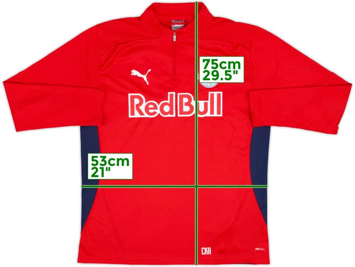 2024-25 Red Bull Salzburg Staff Issue Nike 1/4 Zip Drill Top CKA - 9/10 - (L)