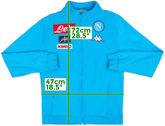 2016-17 Napoli Kappa Track Jacket - 8/10 - (L)