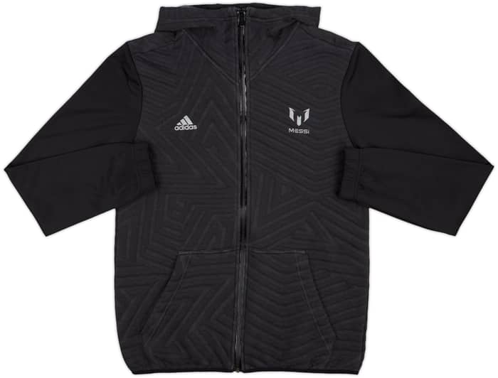 2018-19 Messi adidas Zipped Hooded Sweat Top - 9/10 - (XL.Boys)