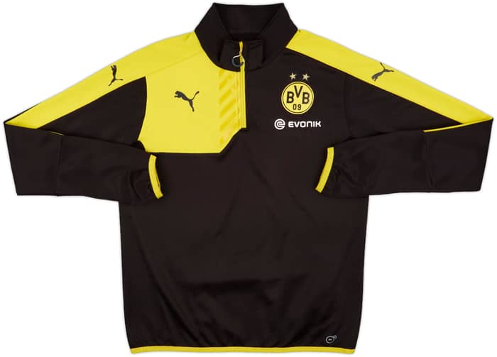 2015-16 Borussia Dortmund Puma 1/4 Zip Training Top - 8/10 - (L)