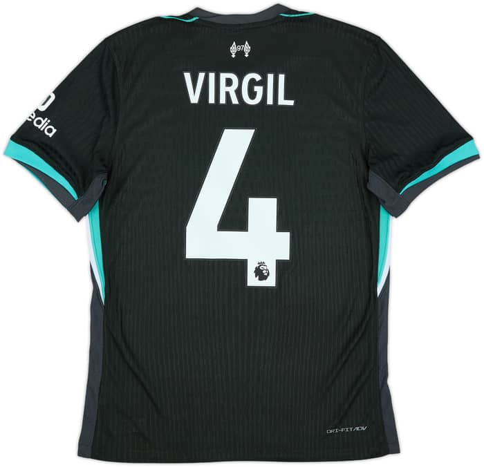 2024-25 Liverpool Authentic Away Shirt Virgil #4 - 8/10 - (L)