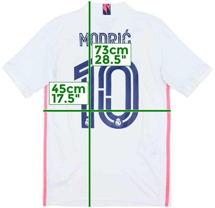 2020-21 Real Madrid Home Shirt Modric #10 - 7/10 - (XS)