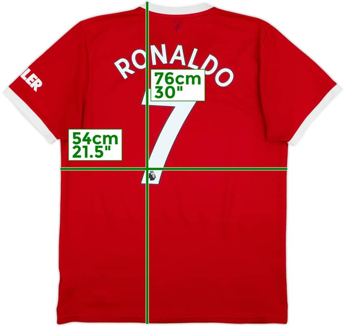 2021-22 Manchester United Home Shirt Ronaldo #7 - 5/10 - (L)