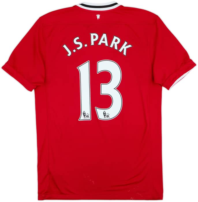 2011-12 Manchester United Home Shirt J.S.Park #13 - 6/10 - (M)